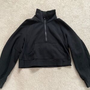 Black Lululemon Oversized Scuba Half-Zip - Size 6